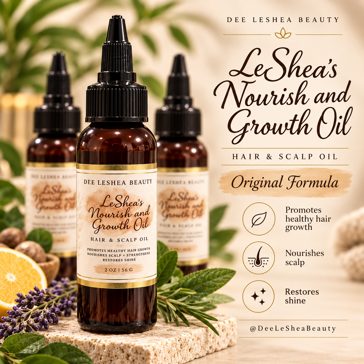 LeShea’s Nourish and Growth Oil