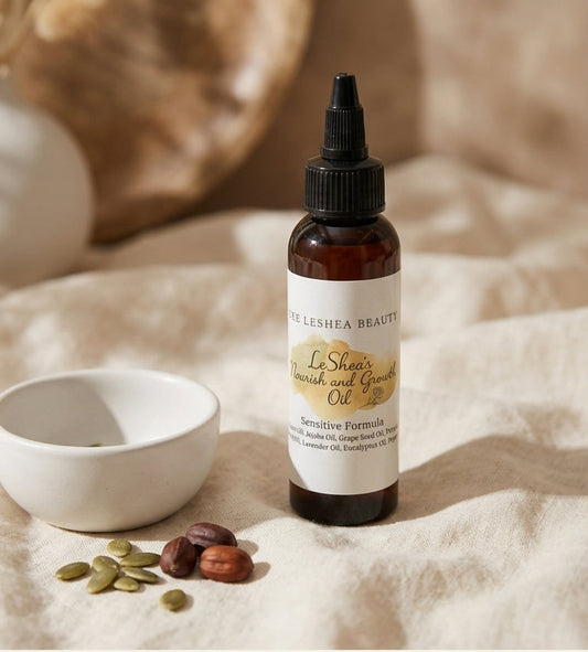 LeShea’s Nourish and Growth Oil -Sensitive Formula